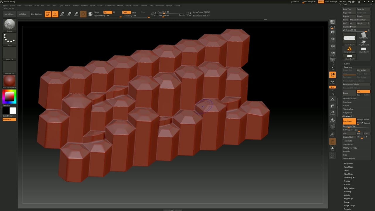 Making giant's causeway inspired rock