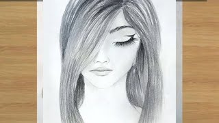 How to draw a girl with pencil /رسم سهل | تعليم رسم فتاة جميلة خطوة بخطوة للمبتدئين /رسم بقلم رصاص