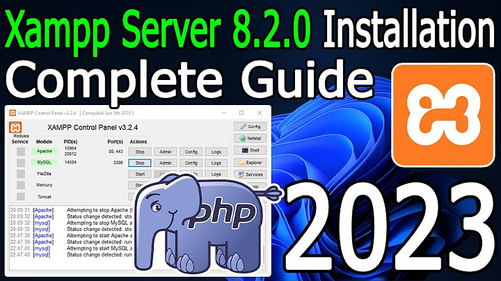 How to use XAMPP for PHP in Windows 10?