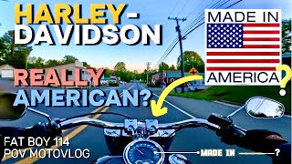 THE TRUTH about HARLEY DAVIDSON MOTORCYCLES | FAT BOY 114 Vance & Hines Sound | POV ASMR Sunset Ride
