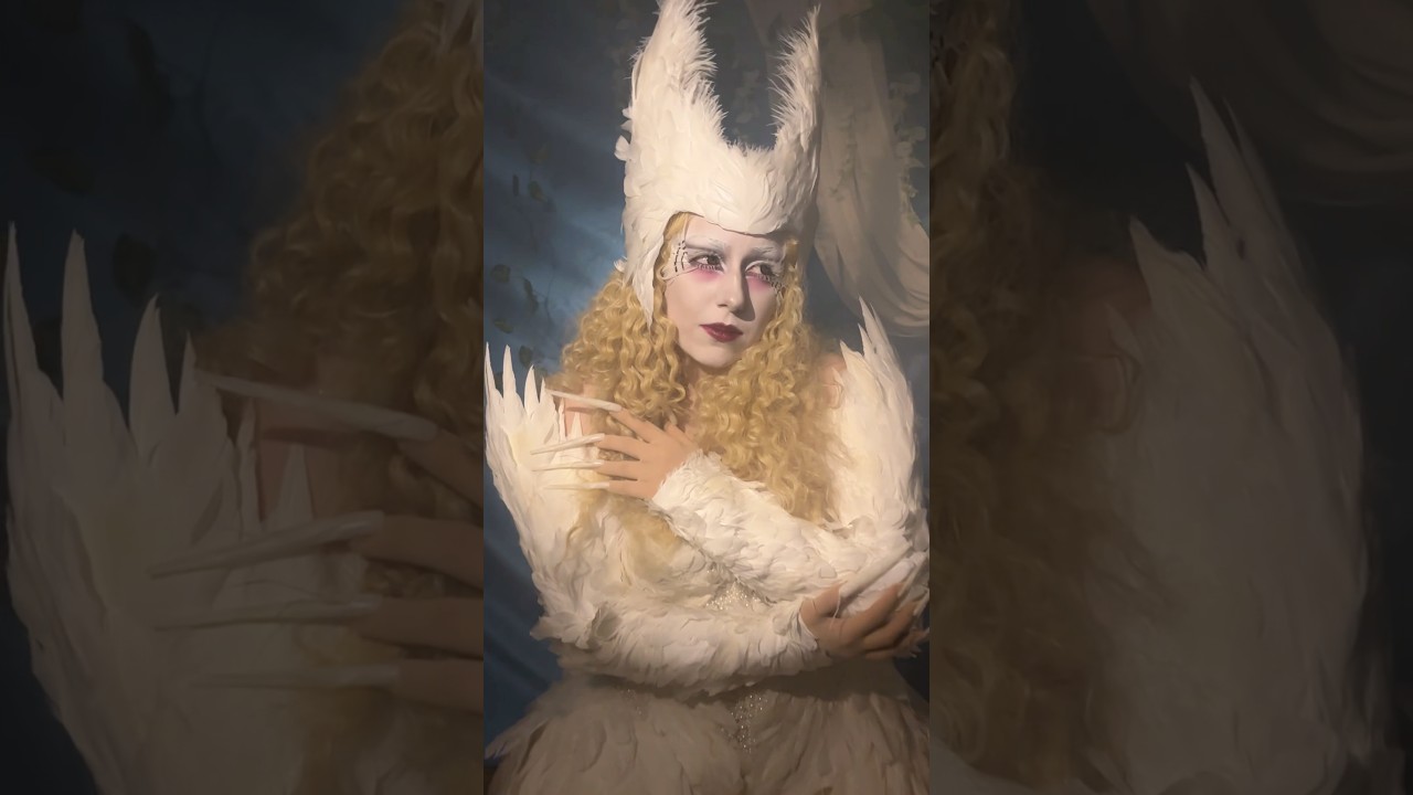 becoming the white swan 🤍 #cosplay #cosplayer #chappellroan #swanlake
