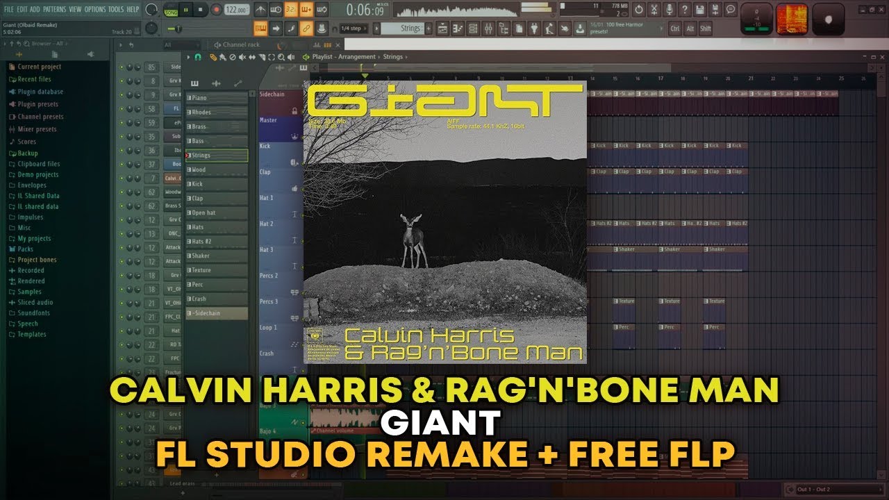 Calvin Harris & Rag'n'Bone Man - Giant [FL Studio Remake + FREE FLP]