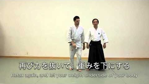 Ki Aikido Kokyu nage application with one point