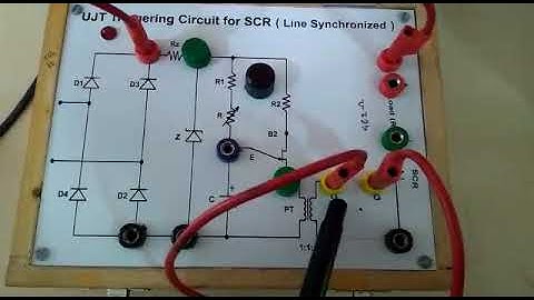 Explanation for the circuit connection Line Synchronized UJT Triggering Circuit