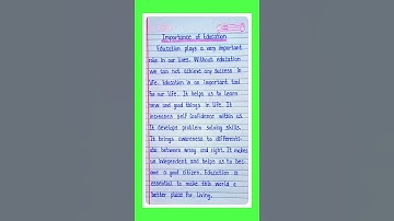 Essay on Importance of Education/Importance of Education essay/Essay Importance of Education English