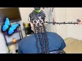 Detailed ‼️ HOW TO MID BACK BUTTERFLY BOHO DISTRESSED LOCS 🦋| USING PASSION TWIST HAIR