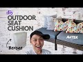 How to make an outdoor boxed seat cushion – Easy DIY