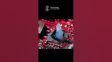 This is what soldering looks like removing old solder and replacing a chip. #technology #viral #ai