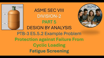 ASME Section VIII Div 2 | PTB-3 Example | Fatigue Screening – Protection Against Cyclic Loading