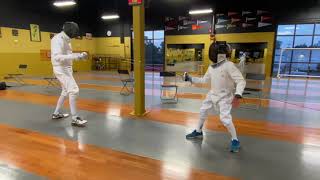 First bouting after 5 epee lessons