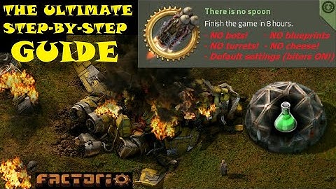 Factorio "There is no Spoon" on 100% Default Settings GUIDE: Green Tech Era 1/2