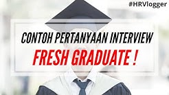 CONTOH INTERVIEW KERJA FRESH GRADUATE (2019) - HRVlogger - Durasi: 9.13. 