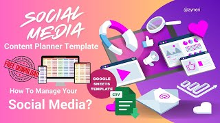 How to Use Social Media Content Planner Template in Google Sheets | Free Download Small Business
