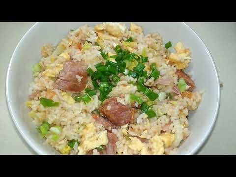 FRIED RICE WITH MEAT LOAF,EGG AND VEGETABLES/mhaicookingvlogs