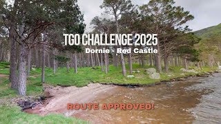 TGO Challenge 2025 - Approved route flyover - Dornie to Red Castle