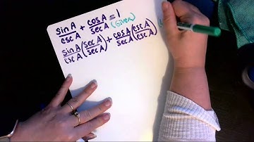 sin(x)/csc(x)+cos(x)/sec(x)=1 --- Verifying Trig Identities
