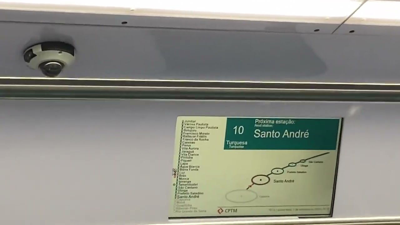 Trecho entre Capuava e Santo André no TUE 9500 (D580) - Serviço 710