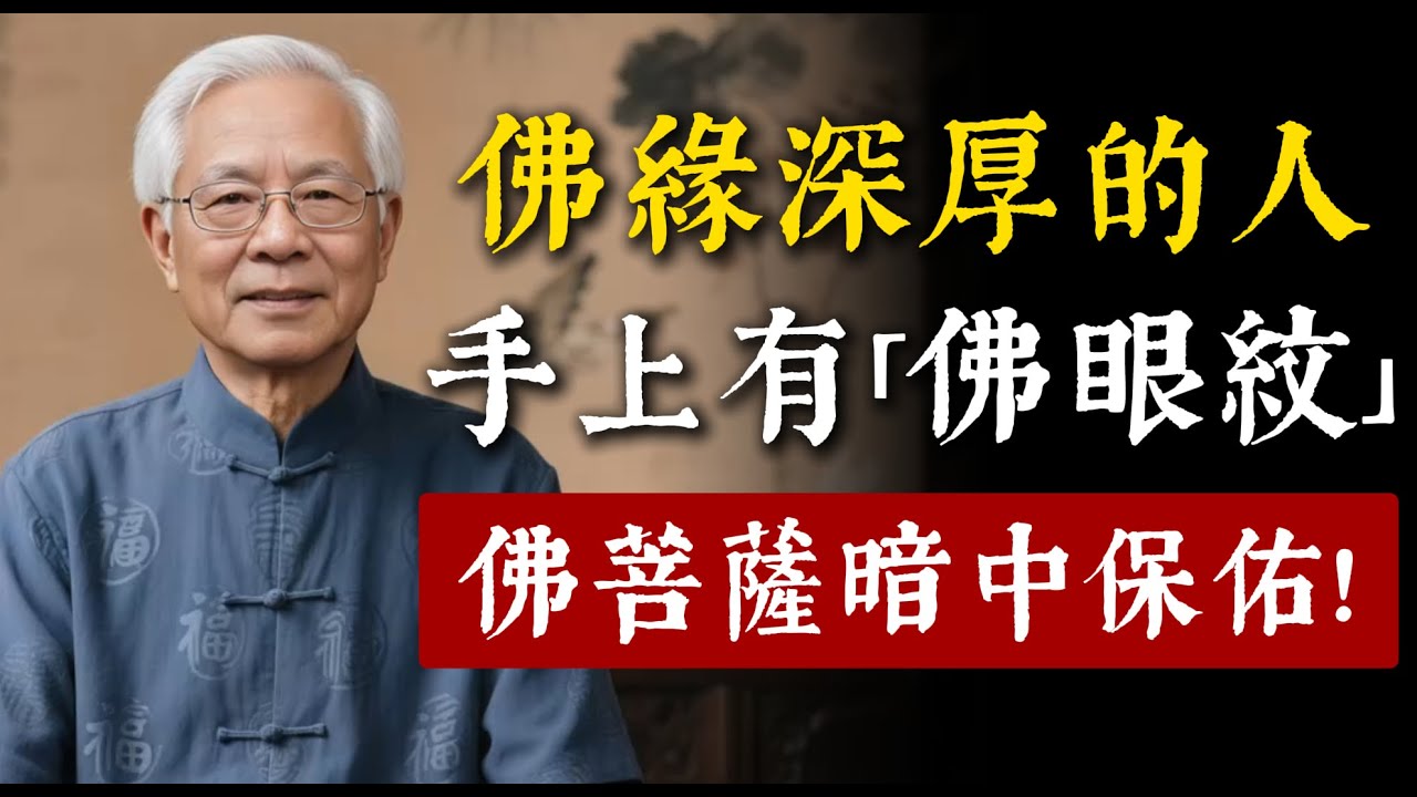佛緣深厚的人，拇指上會有這樣的「佛眼紋」！哪怕不拜佛，也會有佛菩薩默默保佑。