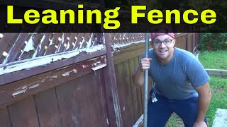 How To Fix A Leaning Fence Post-Easiest Method
