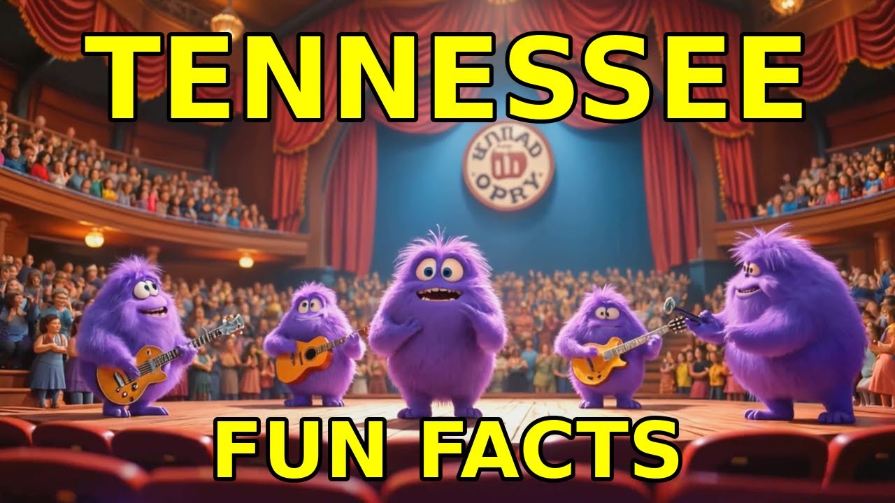 LEARN USA States with Fun Facts & Easy English 🇺🇸 | Southeast Region | Tennessee 🎸 @PollyGlotty