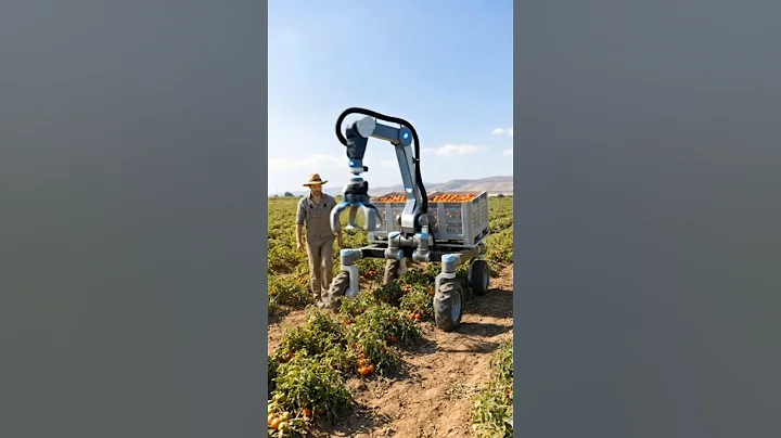 Tomato Harvesting Robot in Action | AgriTech Innovation 🚜🤖