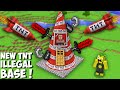 How to RAID THE MOST ILLEGAL TNT BASE in Minecraft ? MOST SECRET CONE HOUSE !