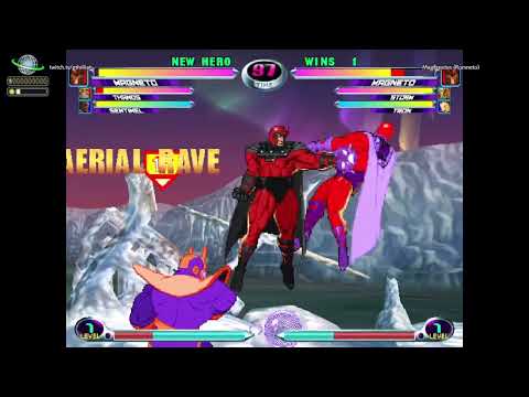 MvC2: Thrillah - Magneto + Bubble 2x Throw 100% Sequence .:4.3.25:.