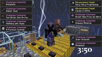 How I got 100 advancements in 4 minutes