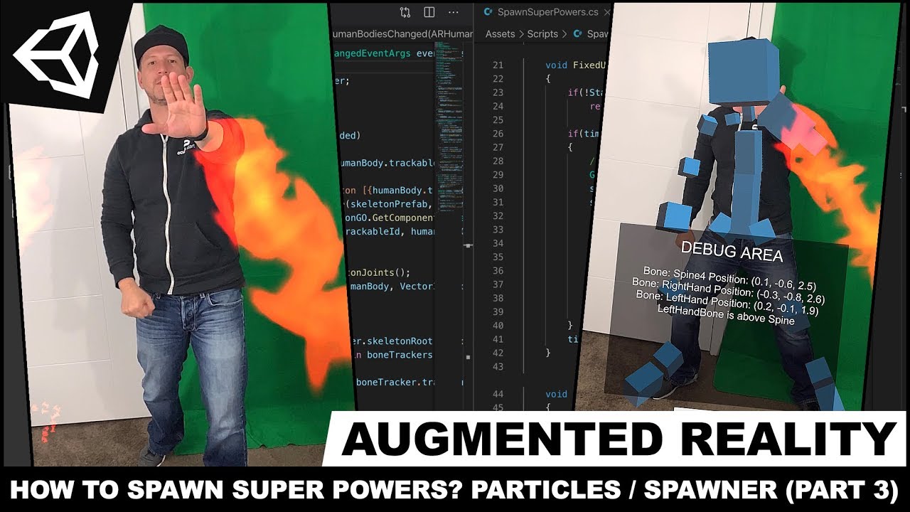 Unity3d with AR Foundation - How To Spawn Super Powers? Particles And ...