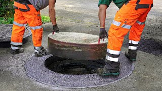The Crazy Complex Process of Repairing Manholes in Modern Cities Today
