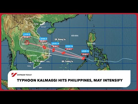 إعصار كالمايجي يضرب الفلبين وقد يشتد فيتنام اليوم
