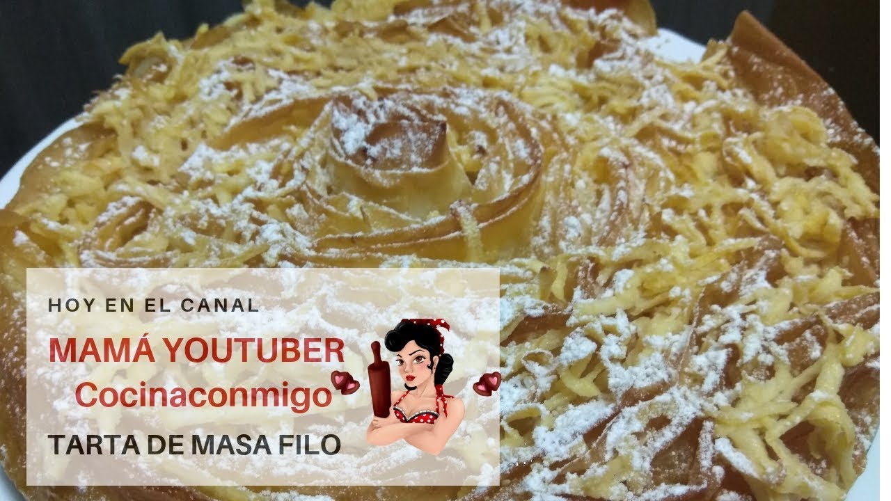 TARTA MASA FILO CON MANZANA  #masafilo #recetasfaciles #tartas