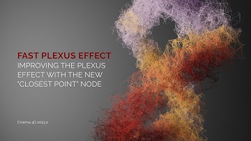 Fast Plexus effect, improving the plexus effect with the new "closest point" node