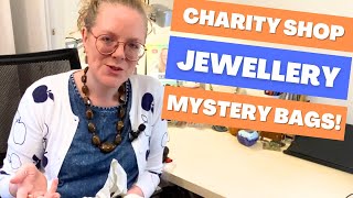 Let's Unbox FOUR Charity Shop Mystery Jewellery Bags!!💍4lbs of Silver, Costume & Vintage Jewelry!