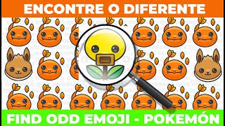 Ache Emoji Diferente   Encontre o diferente   Game do Emoji   Caça Emoji Pokemon 2 screenshot 5