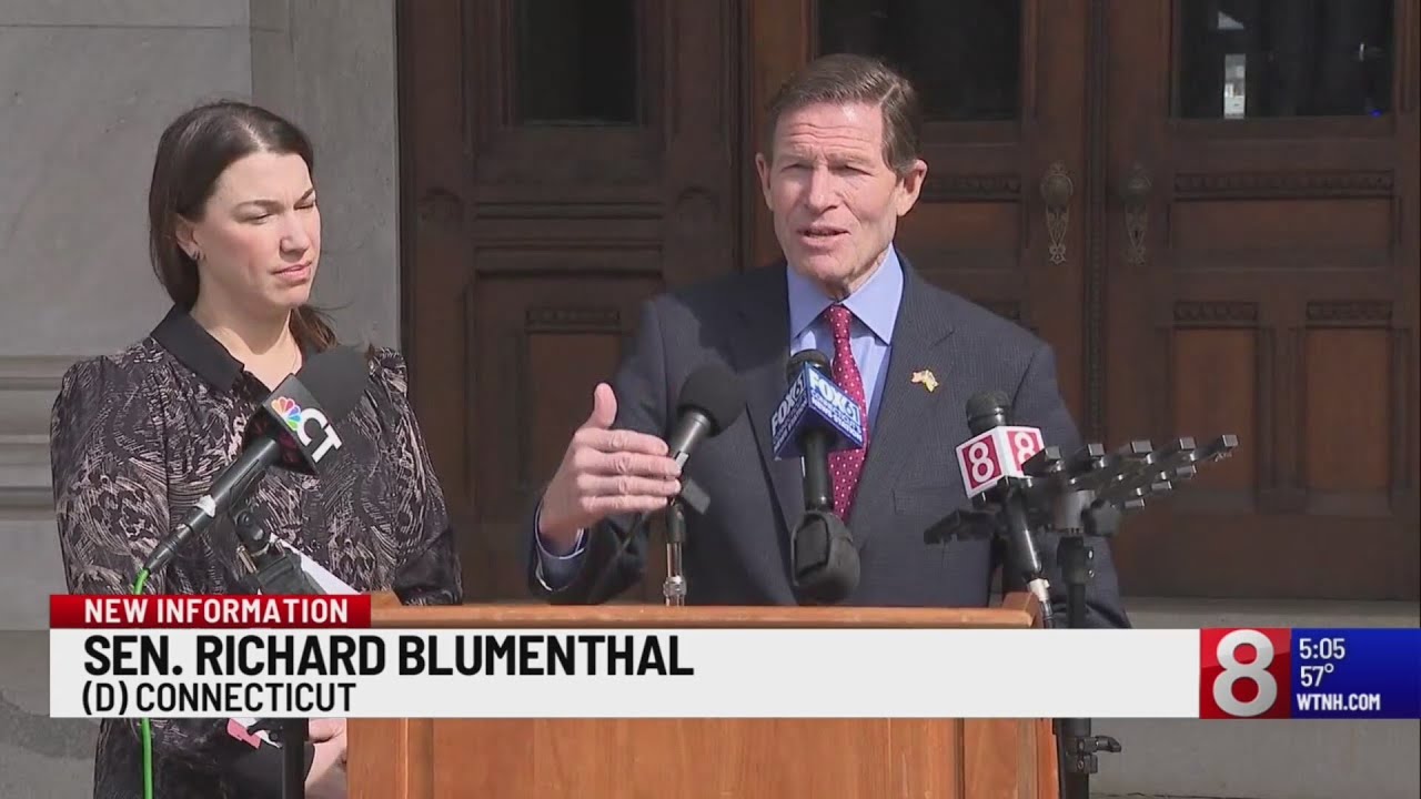Blumenthal critical of Trump tariffs on gas, electricity