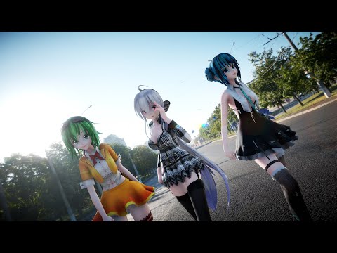 【MMD】　『GURU』　Haku/Miku/Gumi (1440p/60)