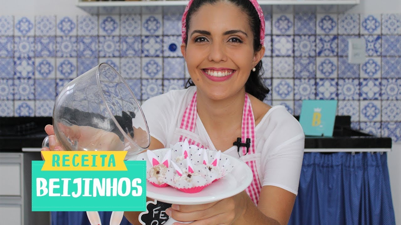 BEIJINHO SEM LACTOSE E SEM GLÚTEN DE PÁSCOA COZINHA BÁRBARA