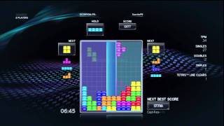 Playstation 3 Tetris - Shared Mode Online Gameplay