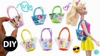 How to make miniature beach bags for dolls. these cute and easy disney
princess barbie are perfect your dollhouse accessories. enj...