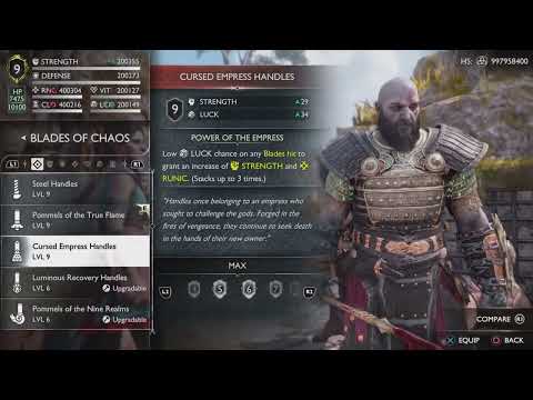 GOD OF WAR RAGNARÖK ULTIMATE ENDGAME MODDED STATS (God Mode + Infinite Items) SAVEGAME! [PS4 + PS5]