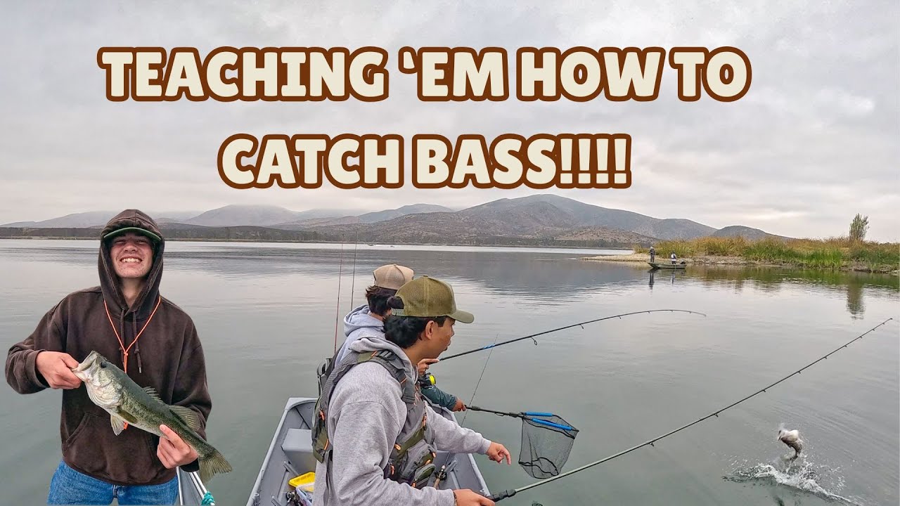 Teaching youth how to catch BASS!! #bassfishing #fish