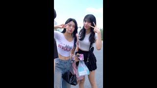 호캉스를 즐기고온 천소윤, 유세빈 치어리더 출근길