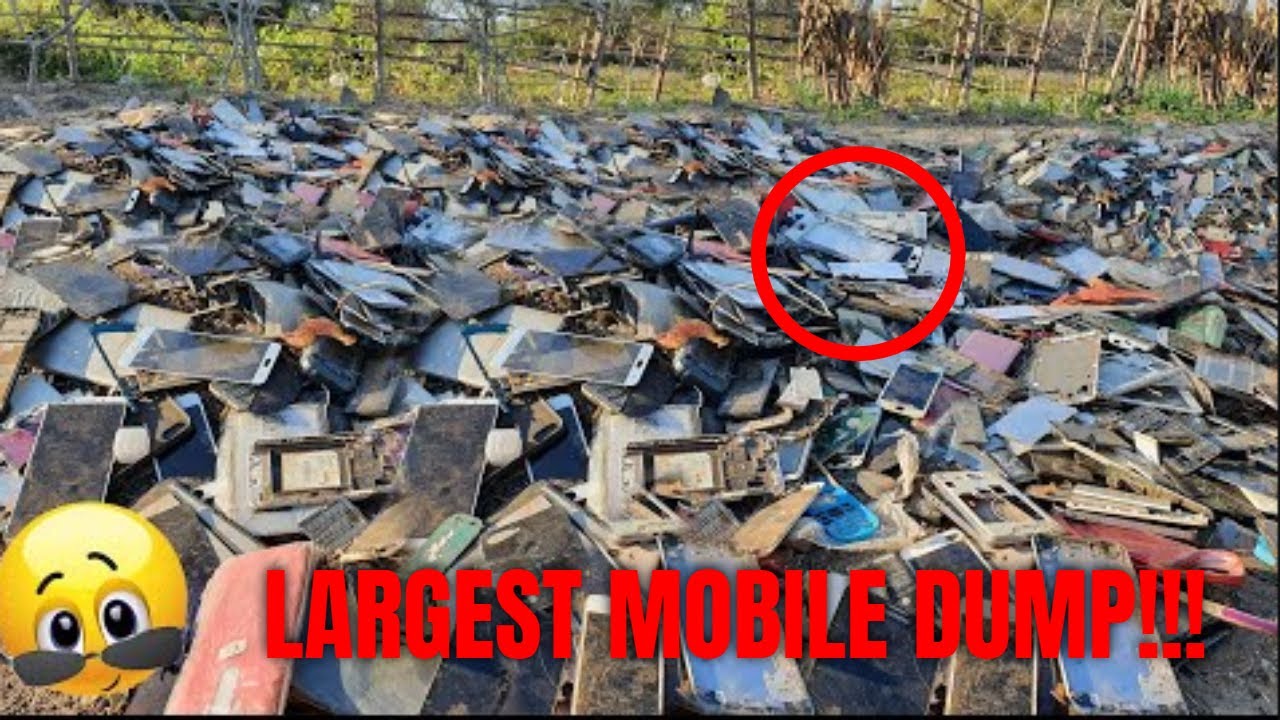 LARGEST MOBILE DUMP, looking for old smartphones in the trash restoration pro