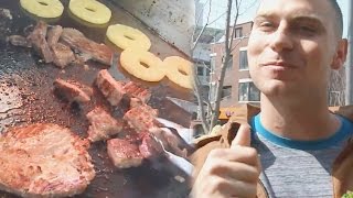 가성비 최고, 걸어 다니면서 해결하는 스테이크! @SBS 생활경제 2519회 20170317