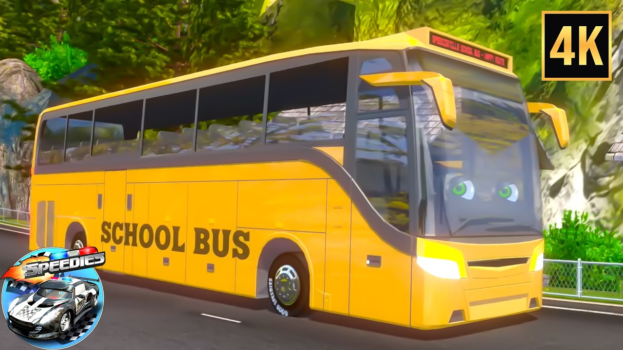 Wheels on the Yellow Bus, Go Round and Round + More Bus Songs for Kids