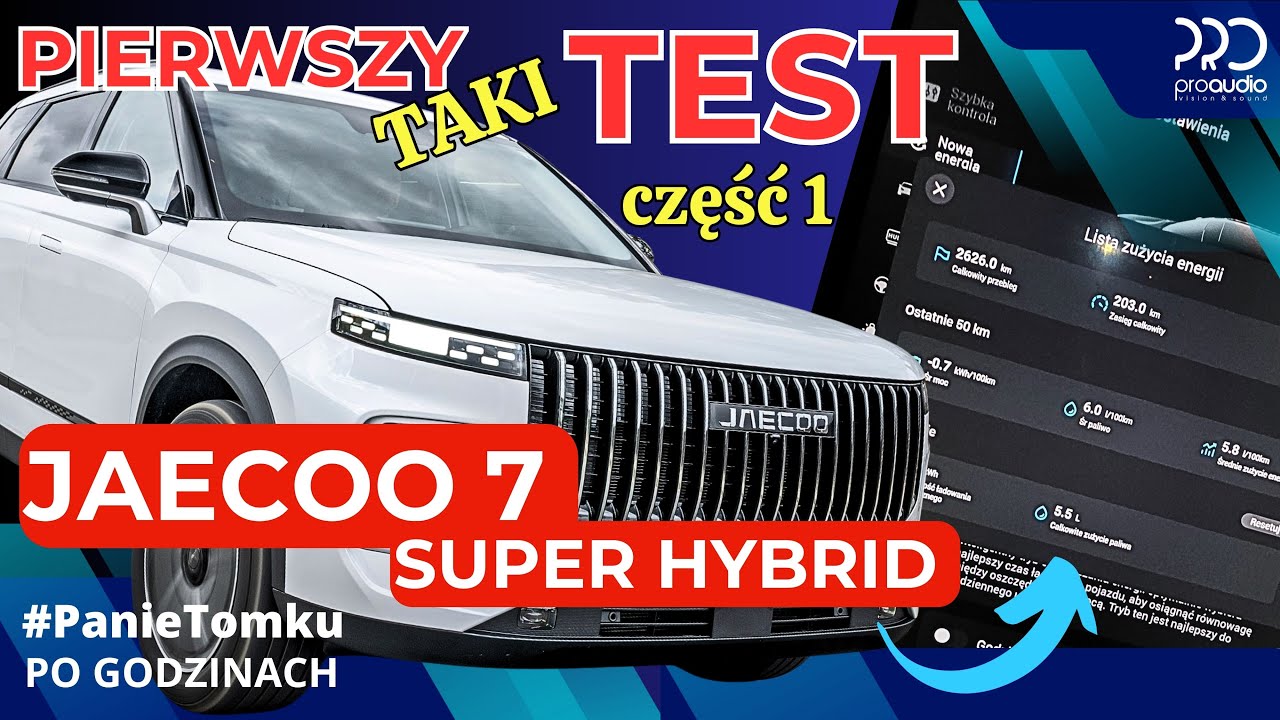 Test Jaecoo 7 Super Hybrid. Ile spala paliwa ?  - 