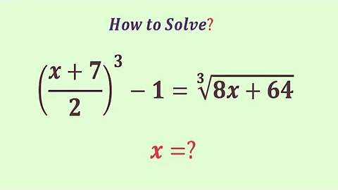 An Easy method to Beat this Algebra problem | Olympiad Question | x=?