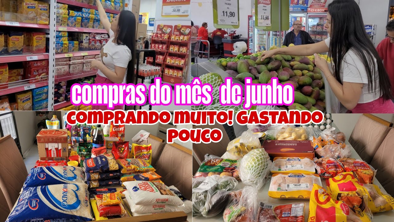 🛒COMPRAS DO MÊS COMPLETA🛒 PRA 5 PESSOAS |COM VALOR TOTAL jyssouza