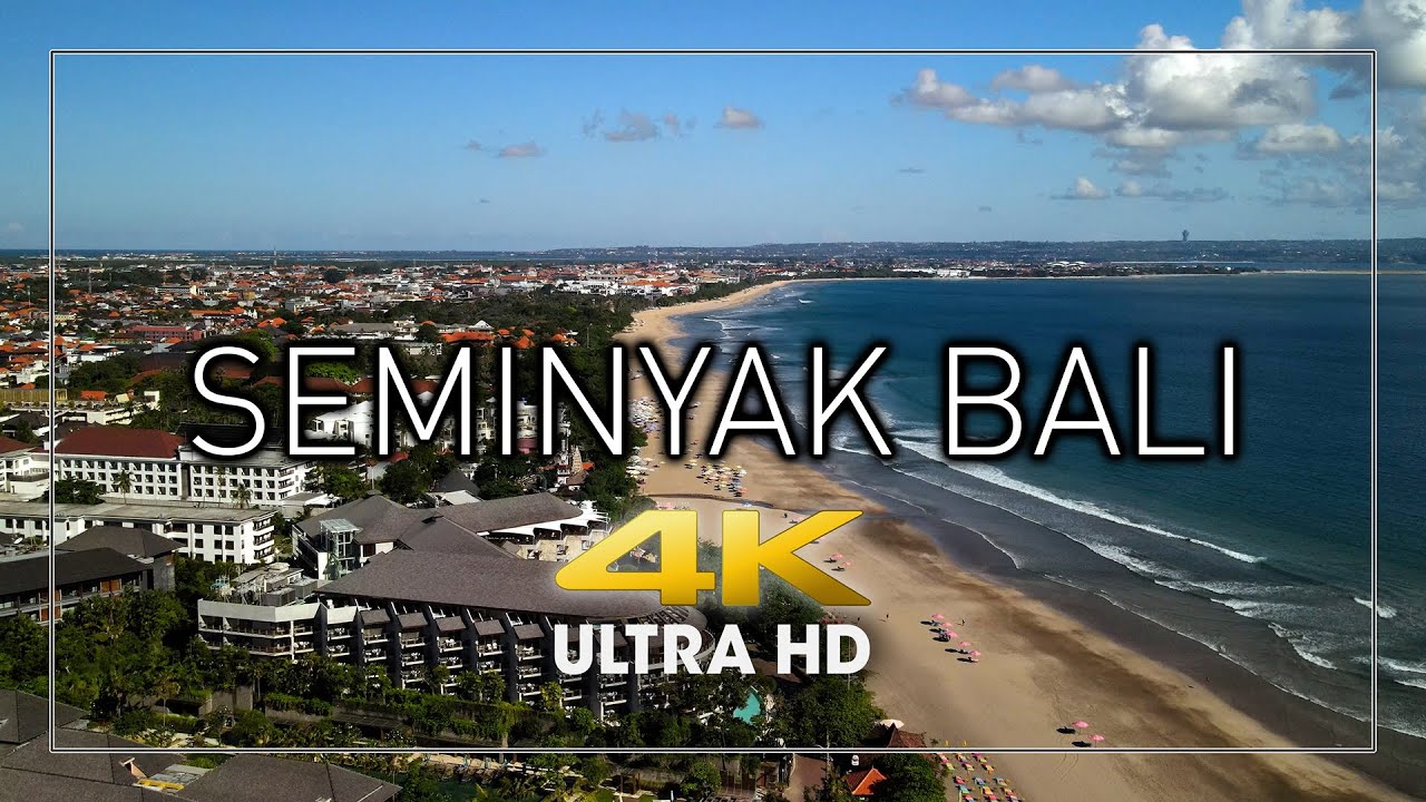 SEMINYAK BALI 2021 - by drone [4K]